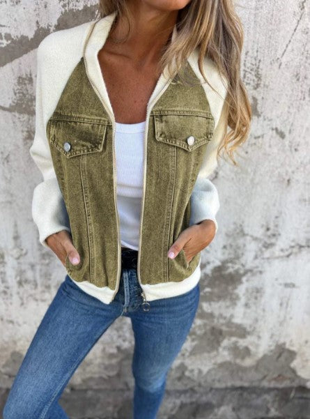 Brooklynn - Modern jasje met denim