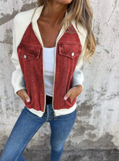 Brooklynn - Modern jasje met denim