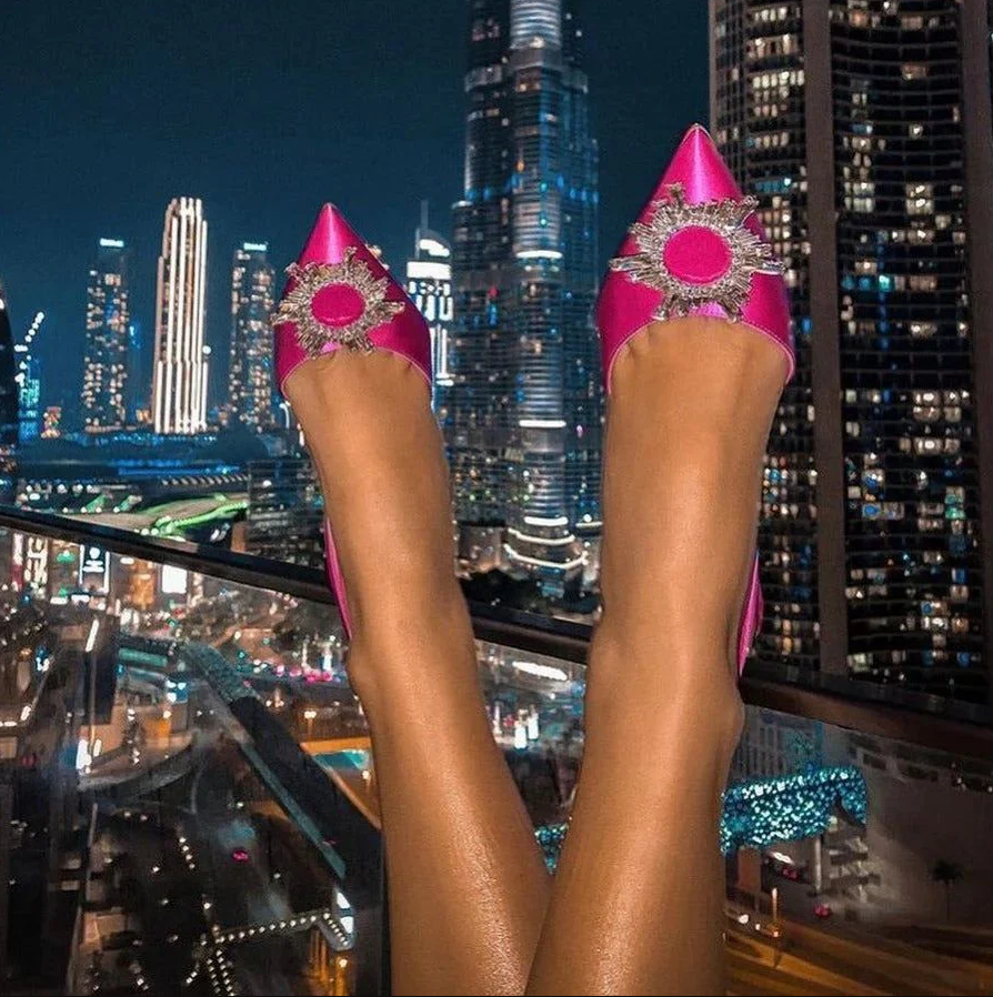 Elisa crystal pumps for women - glamorous and elegant