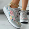 Luisa - Summer canvas shoes with floral pattern for women
