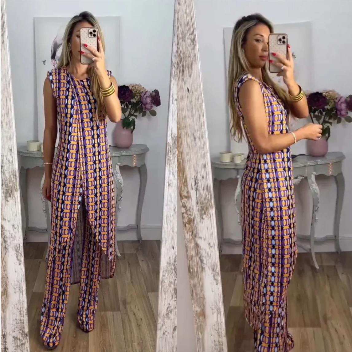 Neith - Comfy Set met Abstracte Print
