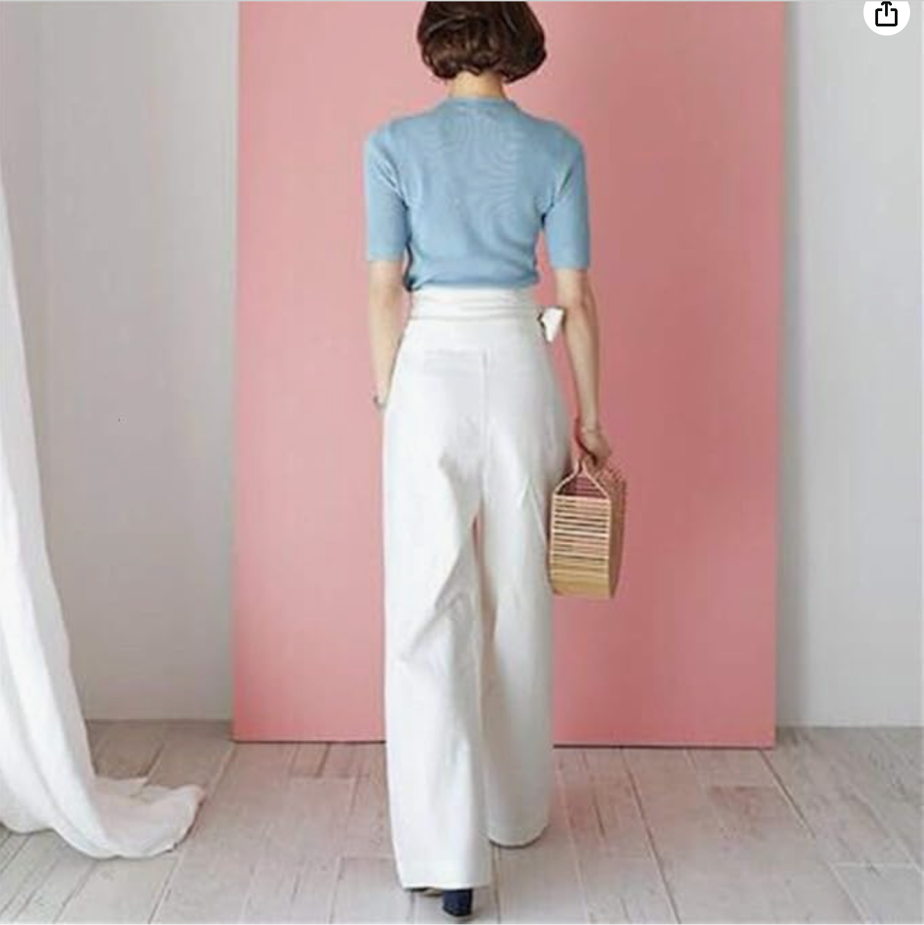 Nerthus - Hoge Taille Broek met Striksluiting