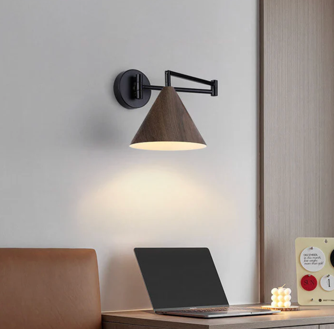 Nordevra - Wooden Wall Lamp