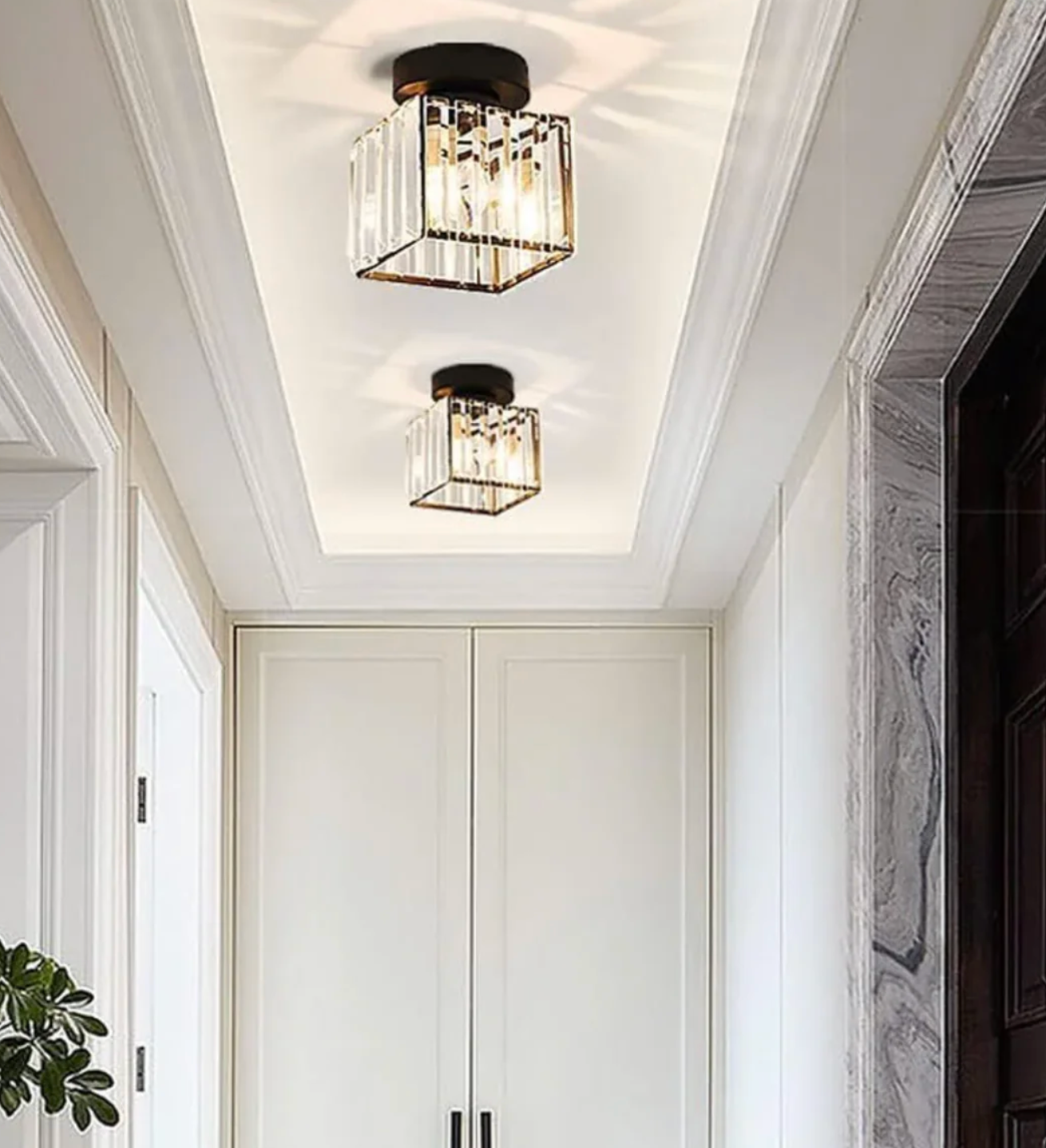 Diora - Crystal Flush Mount Ceiling Light