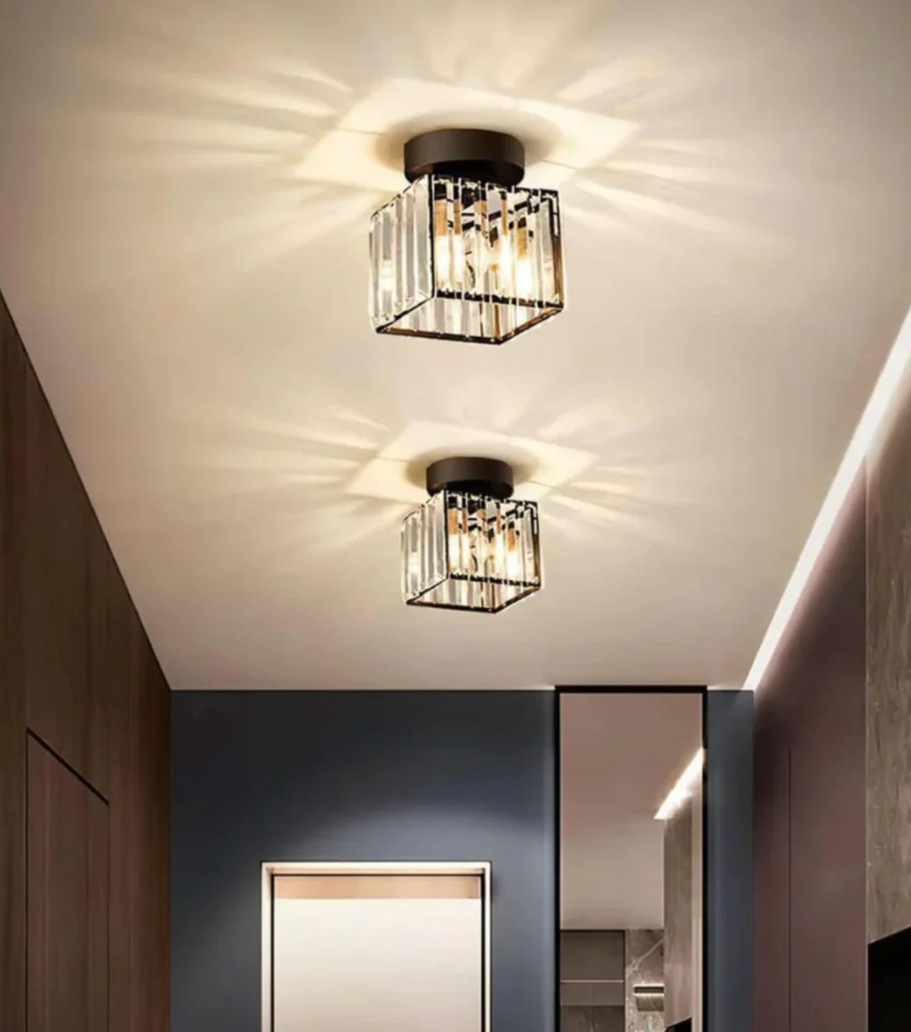 Diora - Crystal Flush Mount Ceiling Light