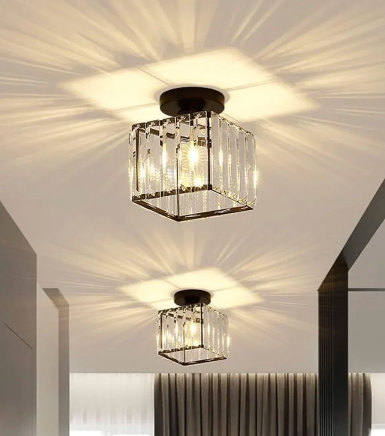 Diora - Crystal Flush Mount Ceiling Light