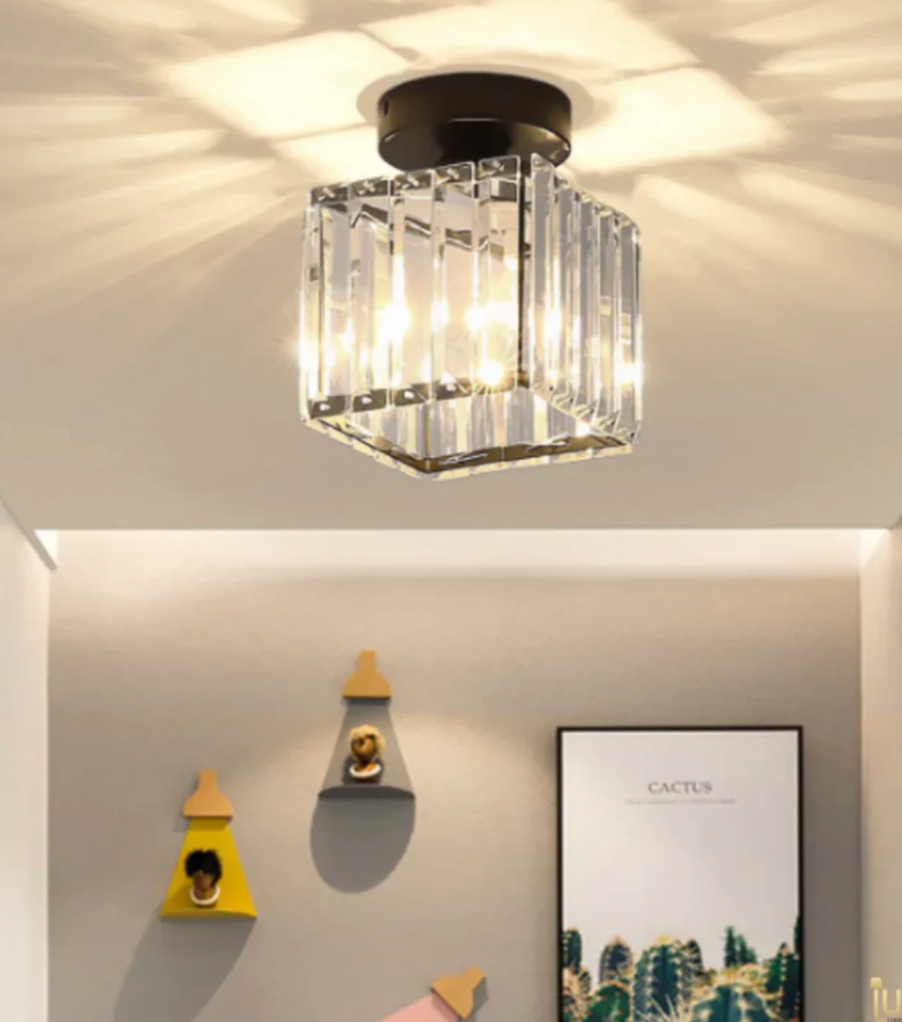 Diora - Crystal Flush Mount Ceiling Light