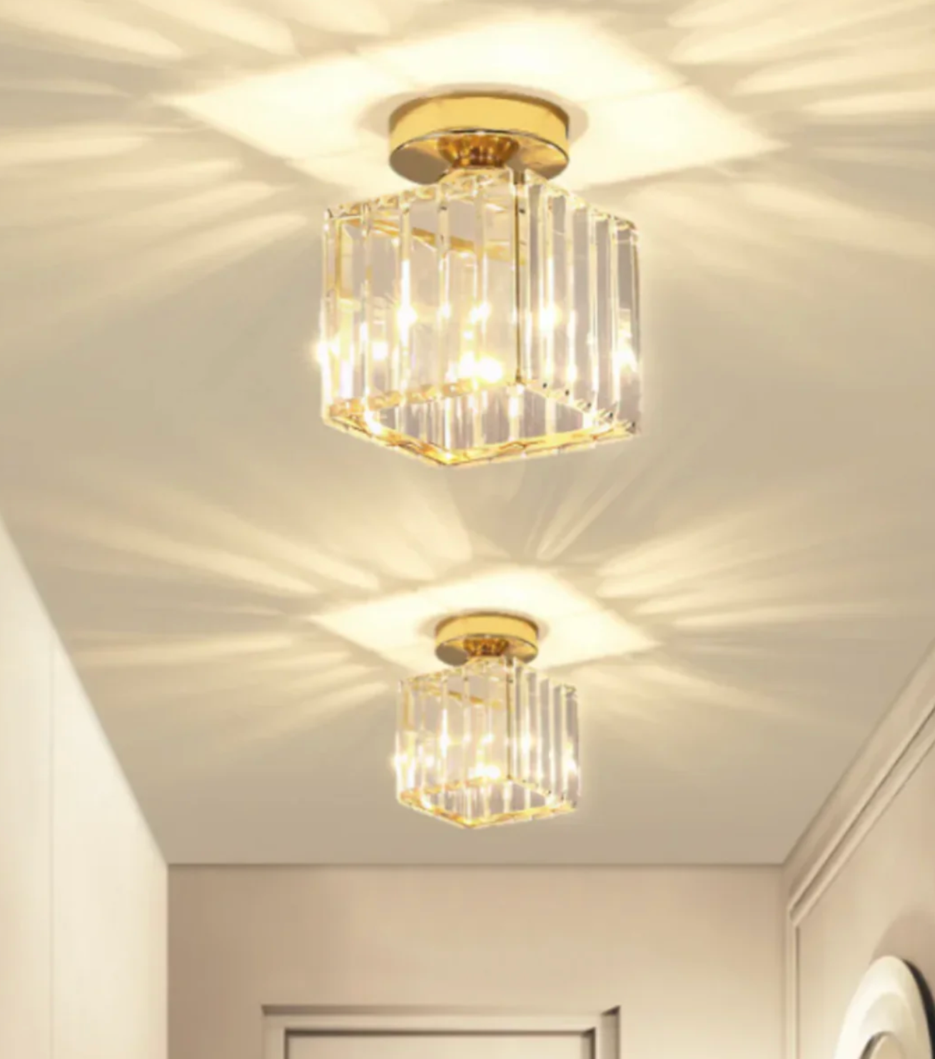 Diora - Crystal Flush Mount Ceiling Light