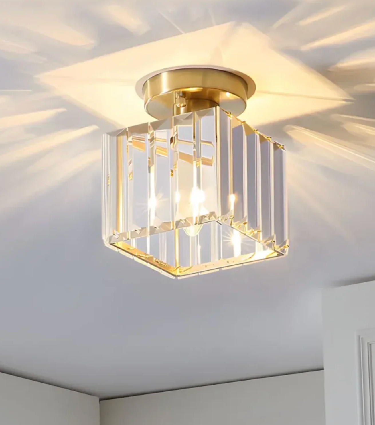 Diora - Crystal Flush Mount Ceiling Light