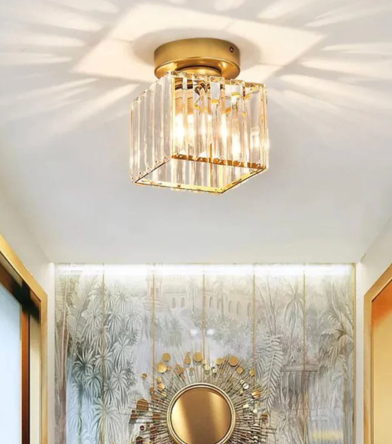 Diora - Crystal Flush Mount Ceiling Light