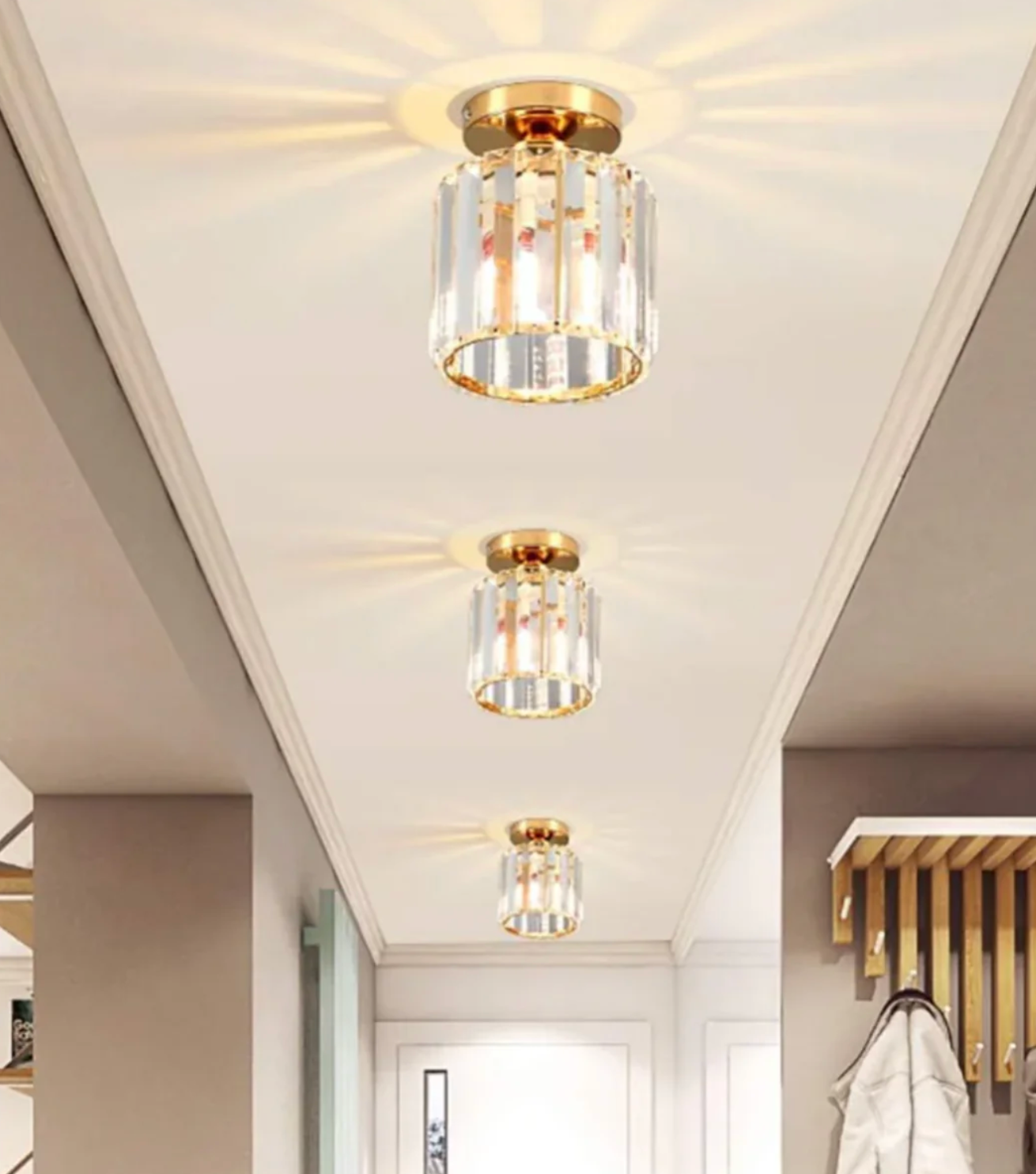 Diora - Crystal Flush Mount Ceiling Light