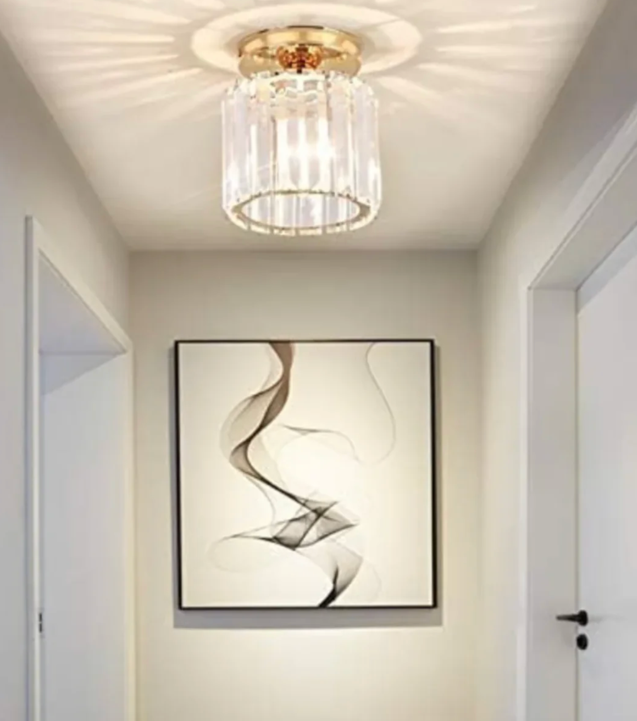 Diora - Crystal Flush Mount Ceiling Light