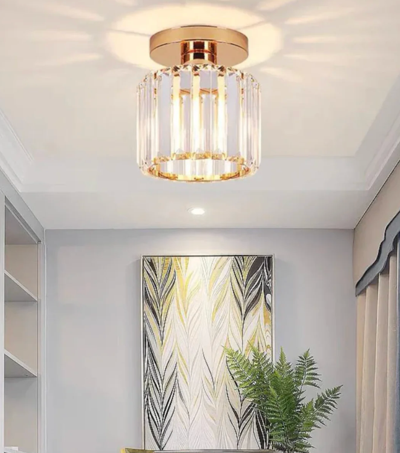 Diora - Crystal Flush Mount Ceiling Light