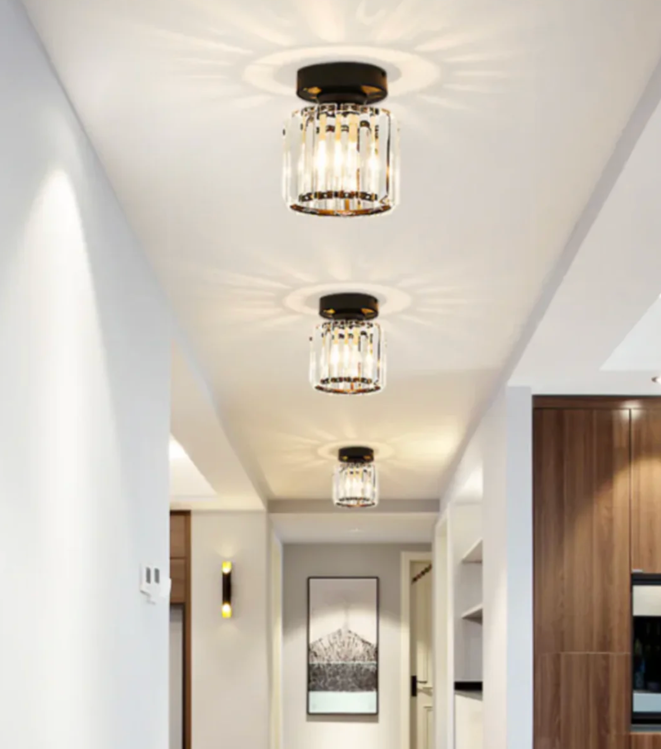 Diora - Crystal Flush Mount Ceiling Light