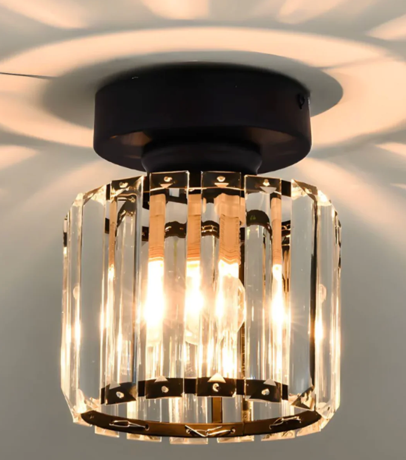 Diora - Crystal Flush Mount Ceiling Light