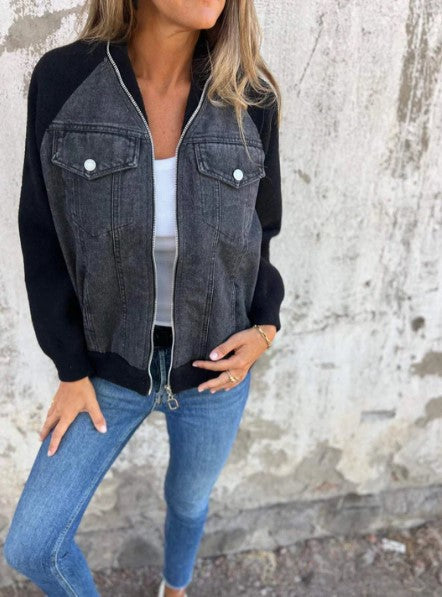 Brooklynn - Modern jasje met denim