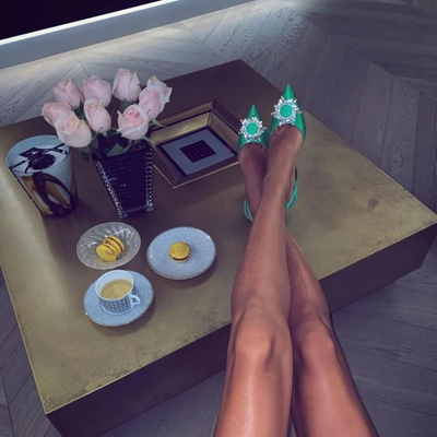 Elisa crystal pumps for women - glamorous and elegant