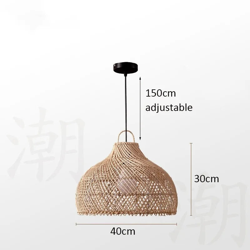 Veluné - Japanese Rattan Pendant Light