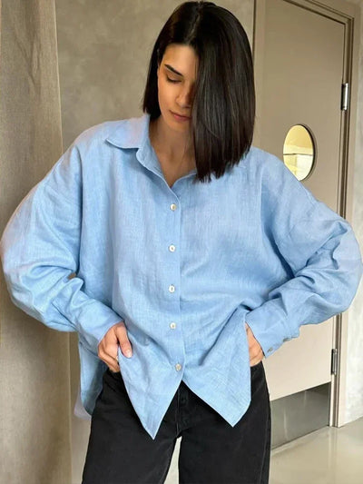 Jazmara – Oversized Linen Blouse 