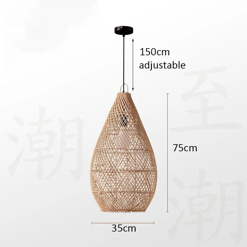 Veluné - Japanese Rattan Pendant Light