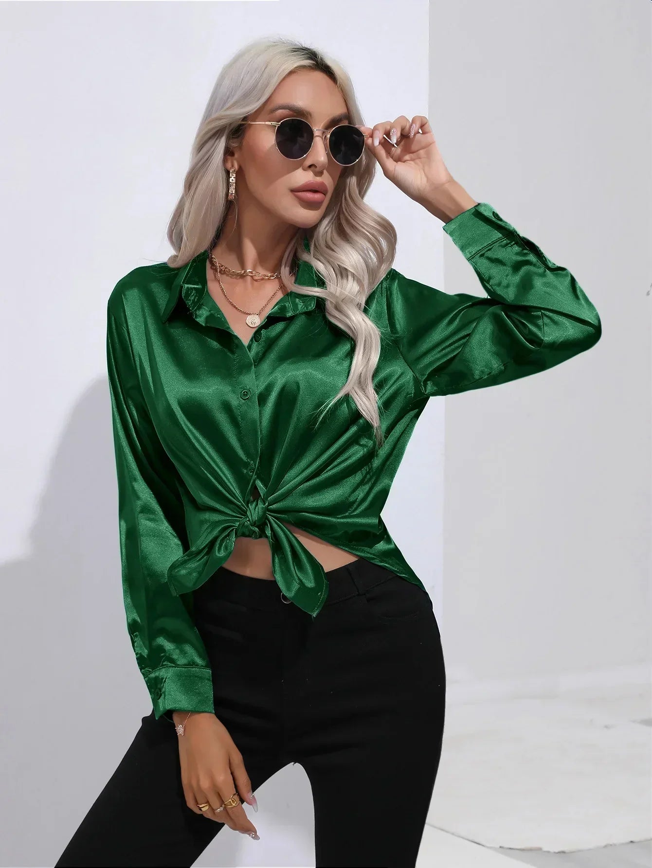 Isotta - Satin Blouse