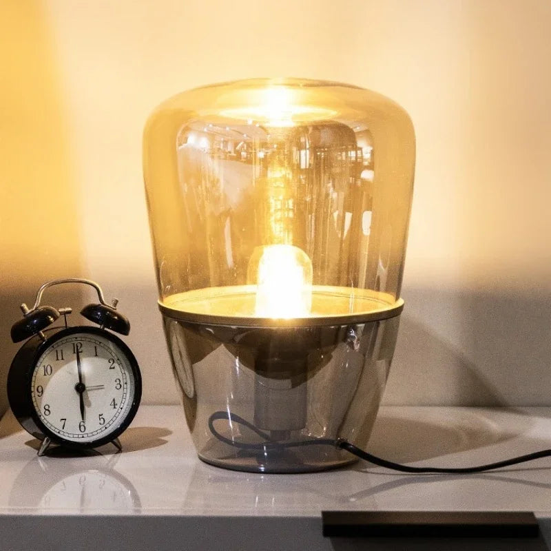Norivelle – Scandinavian Glass LED Table Lamp
