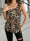 Gien - Trendy Leopard Print Tank Top