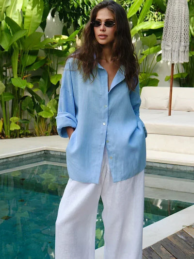 Jazmara – Oversized Linen Blouse 