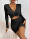 Selena | Verleidelijke Bodycon Jurk met Cut-Out & Lange Mouwen
