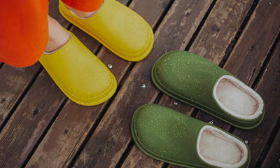 CosyFeet sandalen met bontvoering
