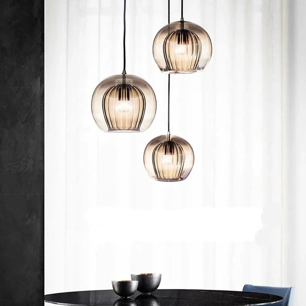 Pandra - Painted Glass LED Pendant Lamp