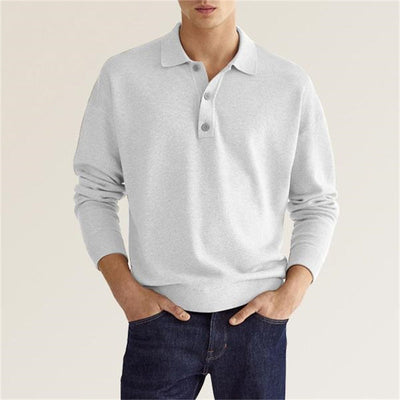 Pamora-mode | Poloshirt - Herenpolo met lange mouwen