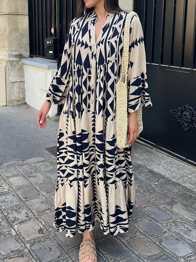 Aliyah - retro maxi jurk