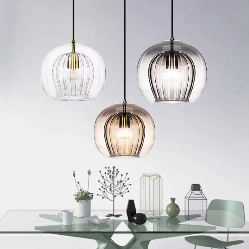 Pandra - Painted Glass LED Pendant Lamp