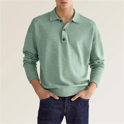 Pamora-mode | Poloshirt - Herenpolo met lange mouwen