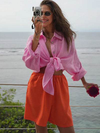 Jazmara – Oversized Linen Blouse 