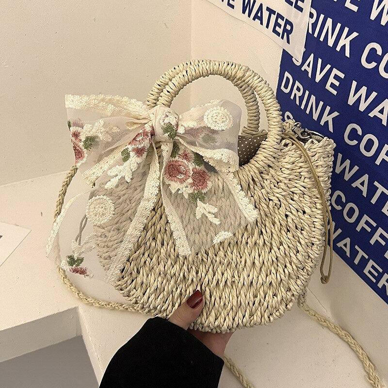 Geweven Handtas voor Dames - Chic & Lichtgewicht
