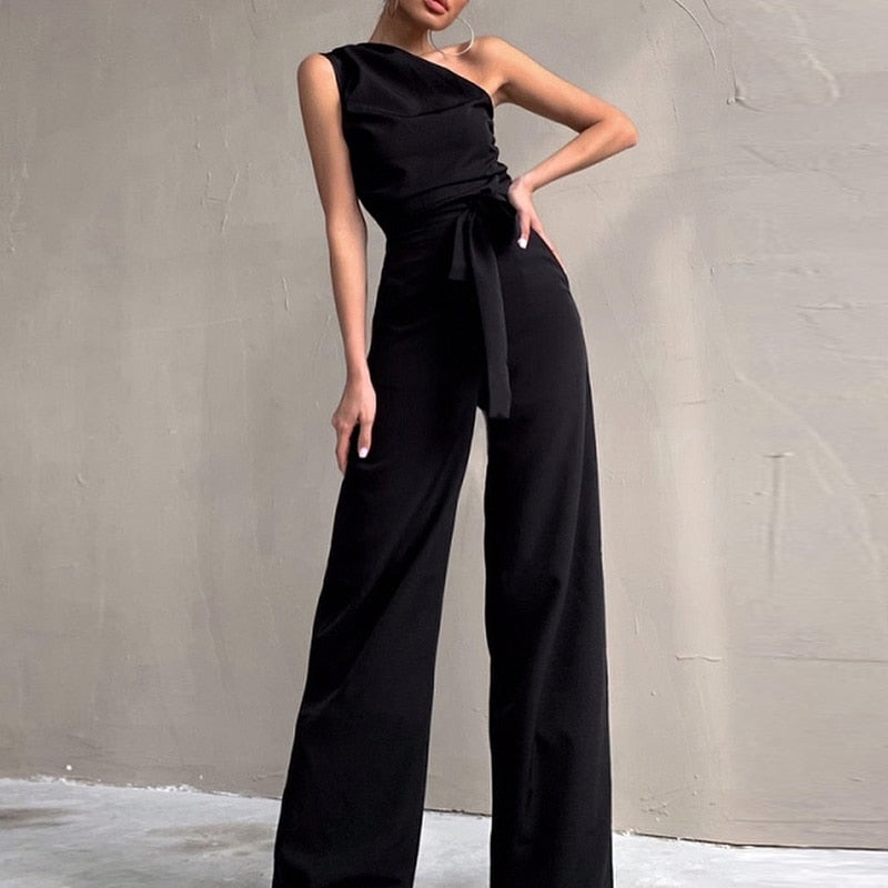 Eva | Elegant one-shoulder jumpsuit