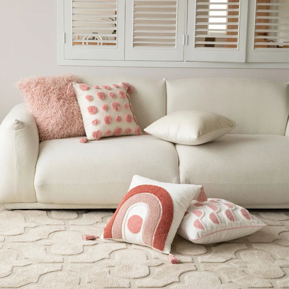 Velunara - Geometric Tufted Cushion Cover