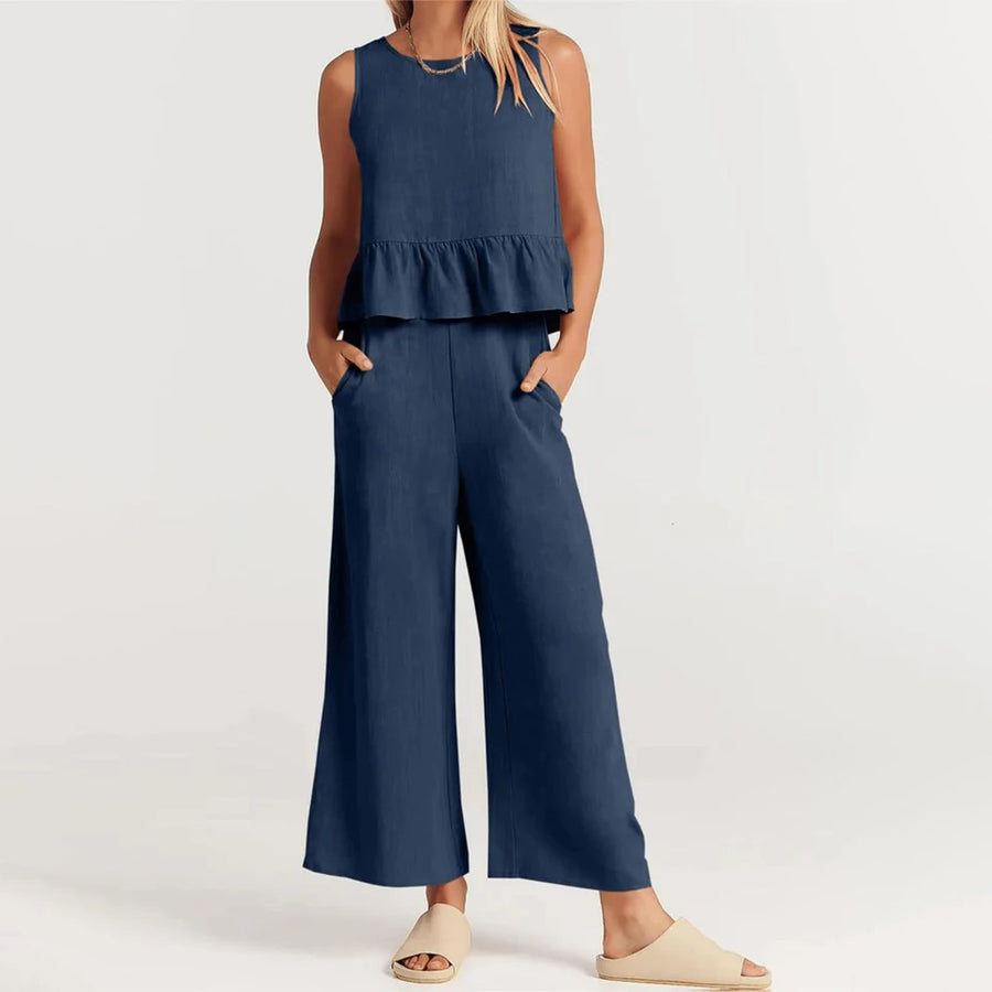 Giuliana - Two Piece Set with Sleeveless Top for Summer