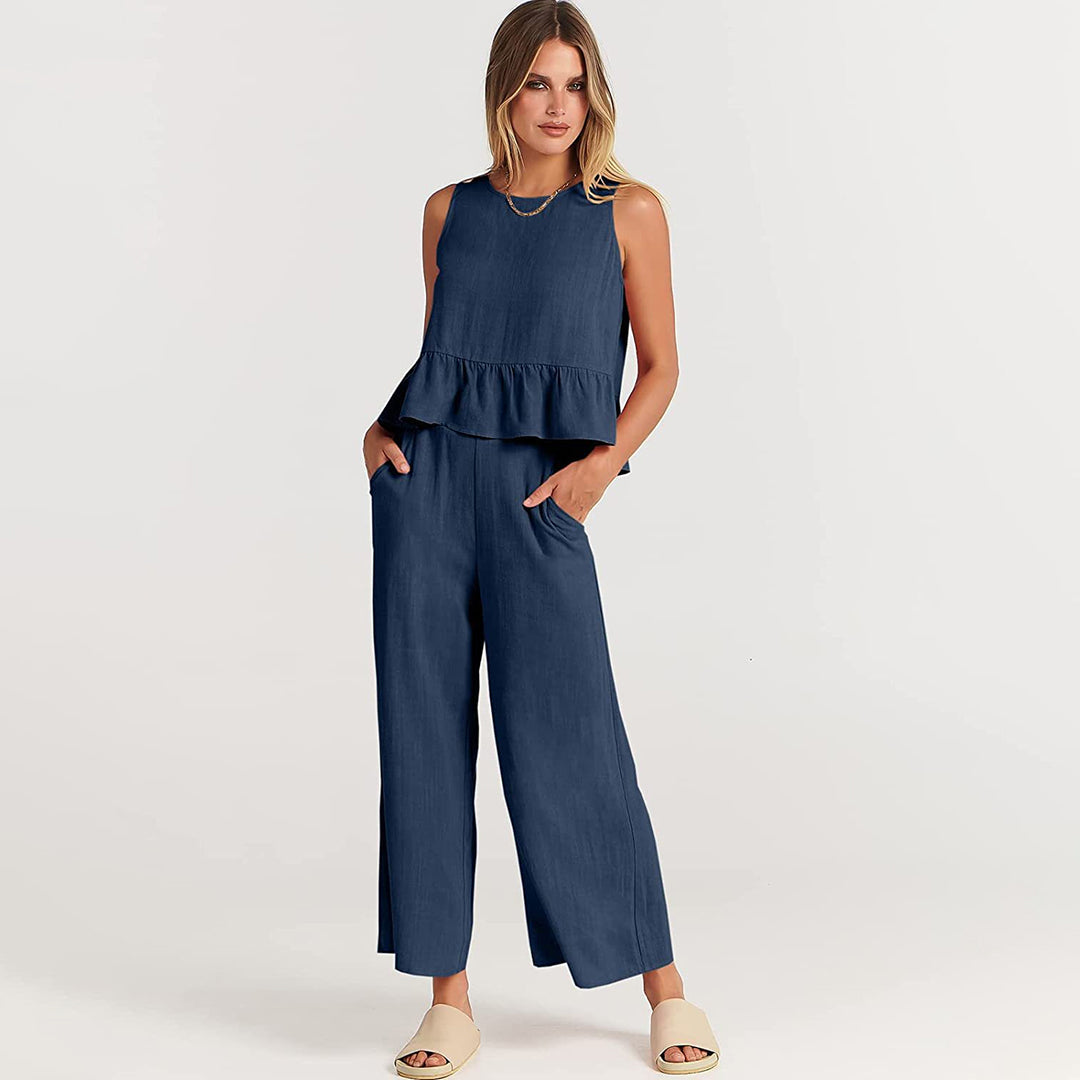 Giuliana - Two Piece Set with Sleeveless Top for Summer