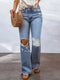 Sofia | Flared Ripped Jeans voor Dames