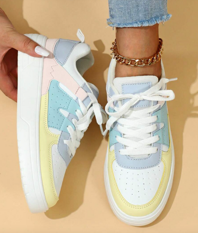 Sophie - Modieuze zachte sneakers voor dames met luipaardprint en spannende prints