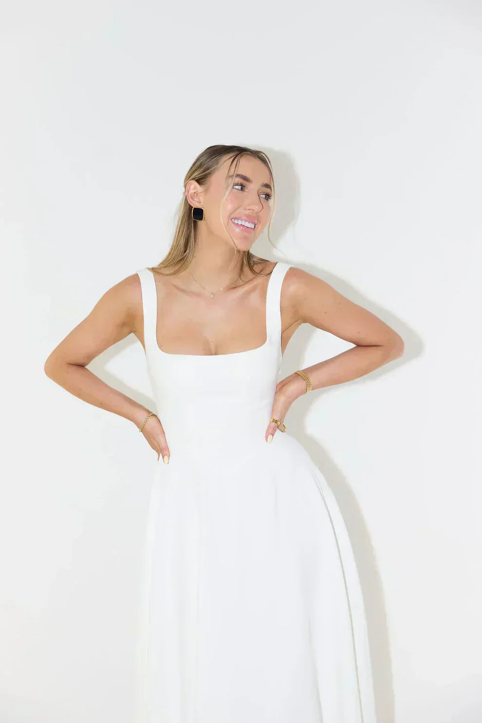 Melody - Nieuwe halflange, eenvoudige en getailleerde strapless jurk