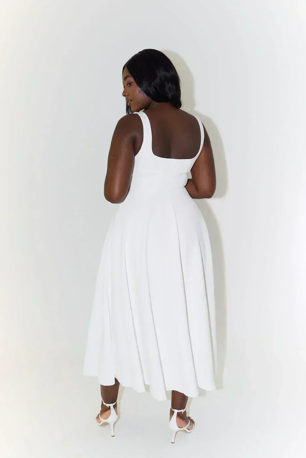 Melody - Nieuwe halflange, eenvoudige en getailleerde strapless jurk