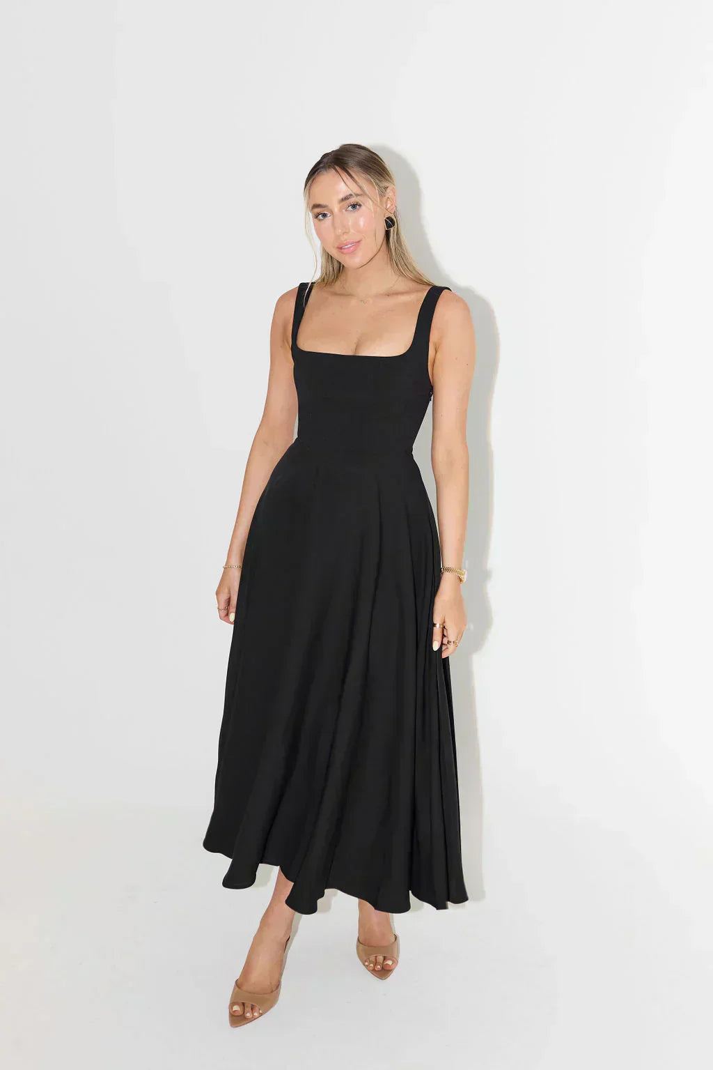 Melody - Nieuwe halflange, eenvoudige en getailleerde strapless jurk