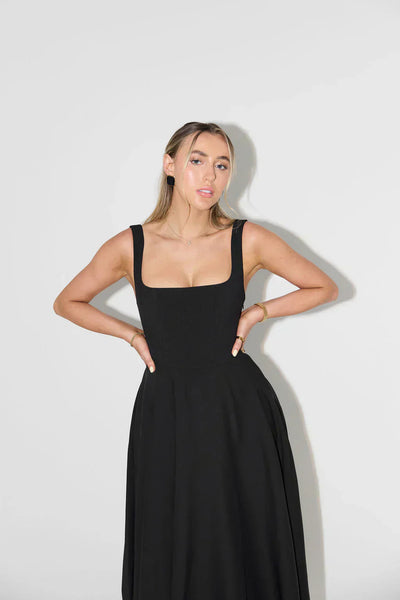 Melody - Nieuwe halflange, eenvoudige en getailleerde strapless jurk