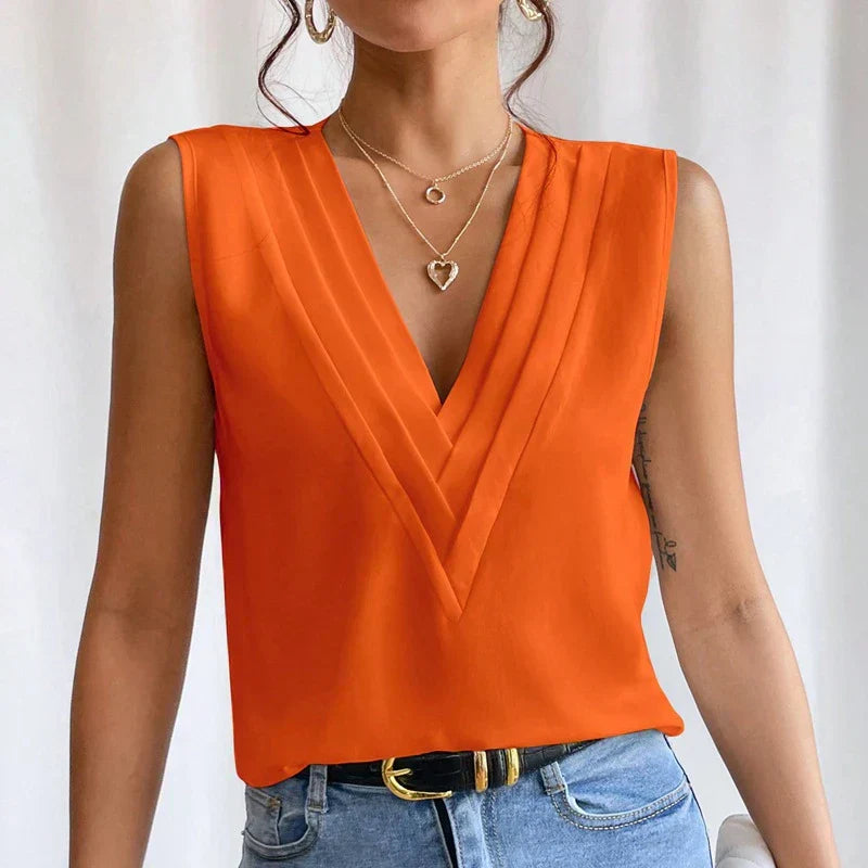 Elina - Sleeveless Blouse
