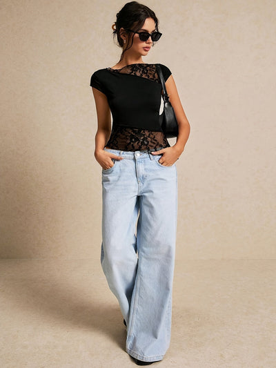 Sophia | Elegante Asymmetrische Top met Kant