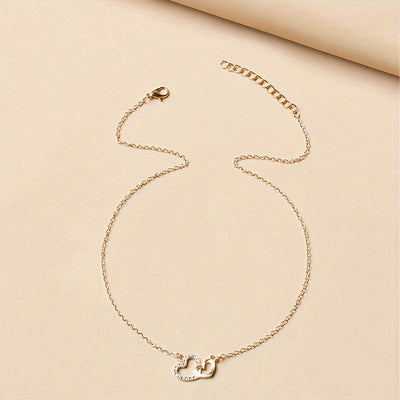 Sophie | Elegante Ketting met Dubbele Hartenhanger